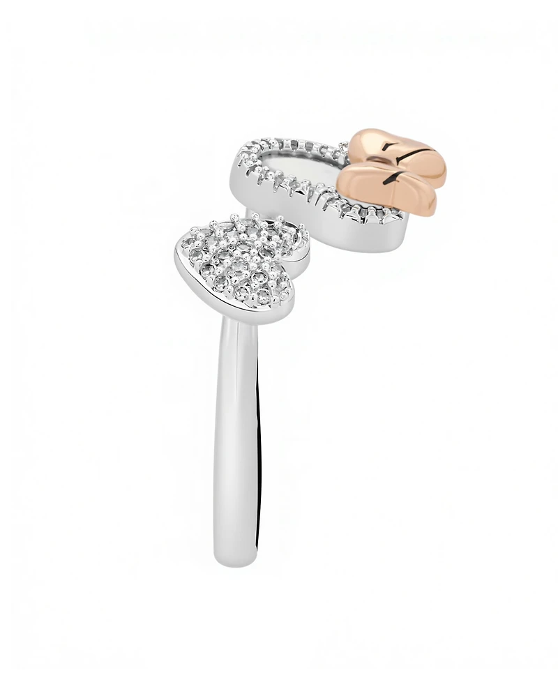 Disney Minnie Mouse Cubic Zirconia Heart and Mother of Pearl Ring
