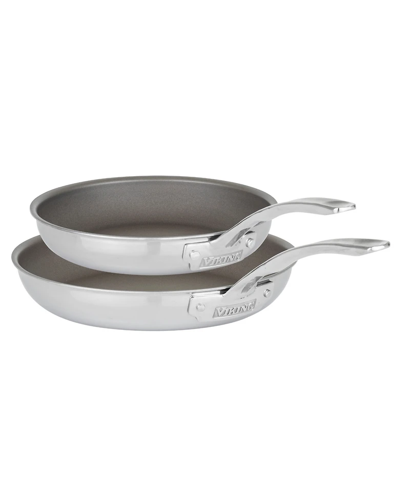 Viking Pure Glide Stainless Steel 2-Pc. Fry Pan Set