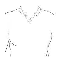 Bling Jewelry Set of 2 Four Lucky Clover & Lucky Horseshoe Pendant Necklace Sterling Silver