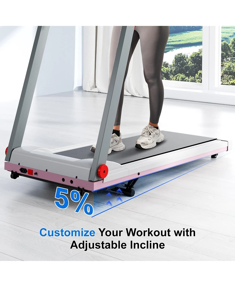 4-in-1 Treadmills for Home with Incline and Handles, Folding Treadmill Running Machine for Small Spaces 300 Lb 3.0 Hp 7.5 Mph Foldable Treadmill