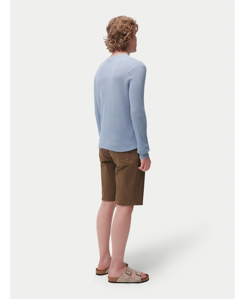 Gobi Cashmere Men's Cashmere Silk Lightweight Sweater Marine