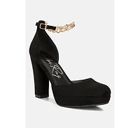 Inigo Interchangeable Ankle Strap Platform Sandals