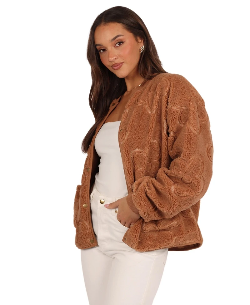 Petal and Pup Women's Lasky Flower Pattern Button Down Jacket