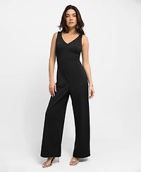 Popilush Women's Shapewear Slimming Wide-Leg Jumpsuit