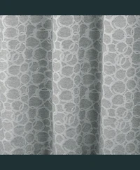 Rt Designer Collection Jasper Lurex Jacquard 2 Pack Grommet Curtain Panel 36" x 84" Silver