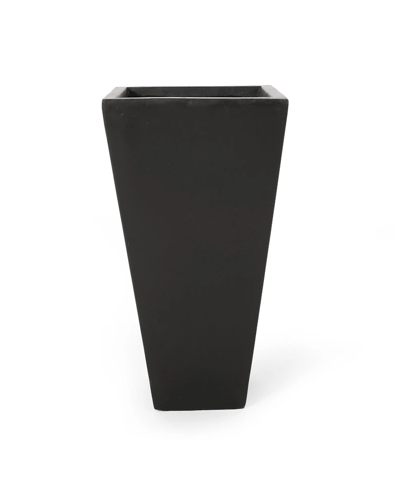 Streamdale Furniture Durable Cast Stone Tapered Planter Sleek Aesthetic Design Outdoor & Indoor Use