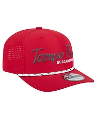 New Era Men's Red Tampa Bay Buccaneers Script 9SEVENTY Adjustable Hat