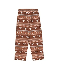 Outerstuff Big Boys and Girls 2-Piece Texas Orange Longhorns Ugly Sweater Pajama Set