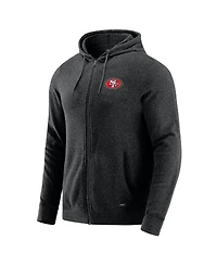 J. Palmer Men's Dark Heather Gray San Francisco 49ers Players Lounge Tri-Blend Full-Zip Hoodie