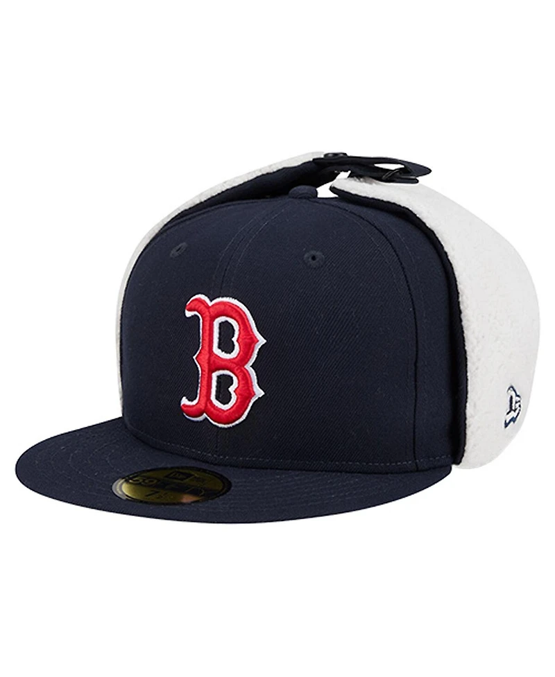 New Era Men's Navy Boston Red Sox Dog Ear Classic 59FIFTY Fitted Hat