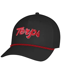 Under Armour Men's Black Maryland Terrapins Sideline Drive Rope Adjustable Hat