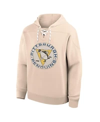 Fanatics Men's Cream Pittsburgh Penguins Vintage Hoodie