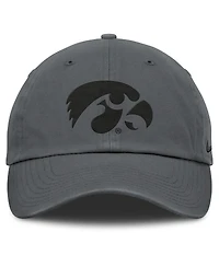 Nike Men's Charcoal Iowa Hawkeyes Club Campus Adjustable Hat
