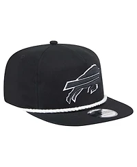 New Era Men's Black Buffalo Bills B-Dub Golfer Snapback Hat
