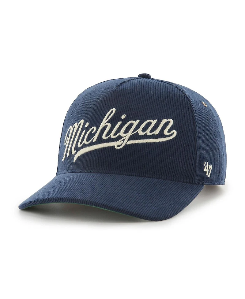 '47 Brand Men's and Women's Navy Michigan Wolverines Collections Golden Age Corduroy Hitch Adjustable Hat