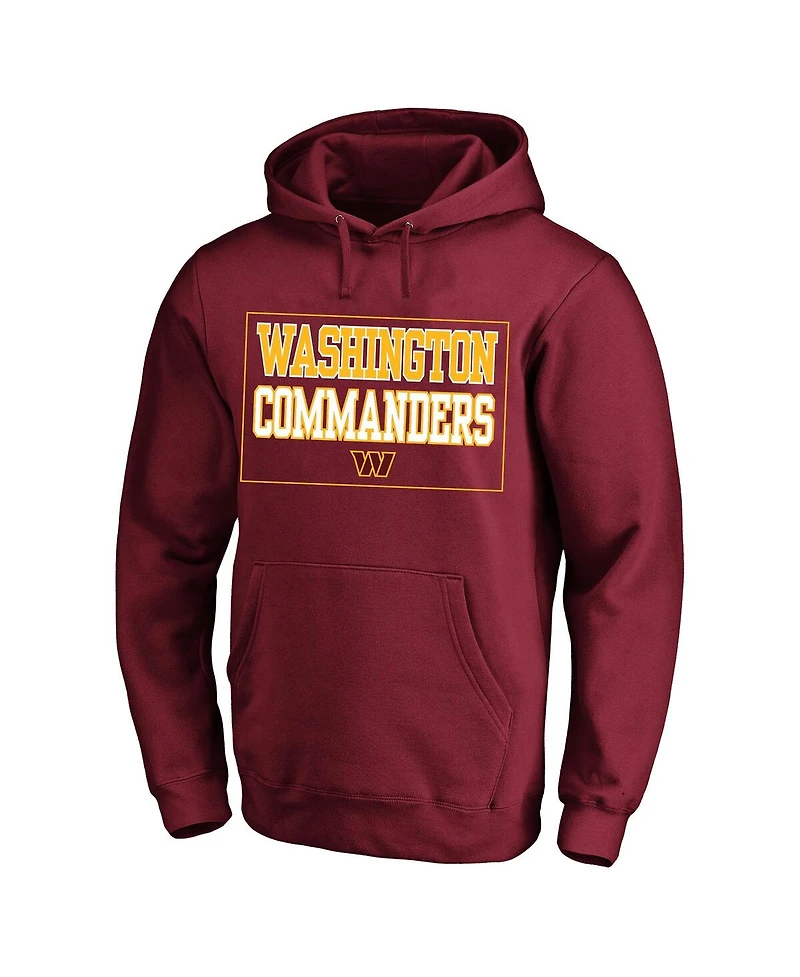 Fanatics Men's Maroon Washington Commanders Big Tall Fleece Hoodie