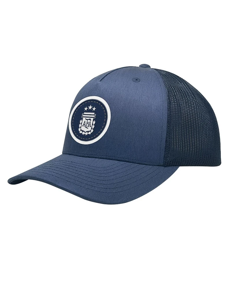 1863FC Men's Navy Argentina National Team Badge Nightshift Adjustable Hat