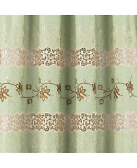 Rt Designer Collection Antonia Macrame Luxurious Decorative Rod Pocket Curtain Panel 54" x 84" Sage