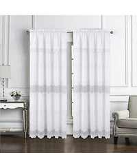 Rt Designers Collection Donna Macrame Construction Curtain Panel