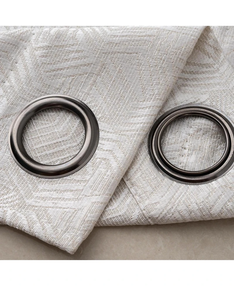 Rt Designer Collection Wilton Jacquard Grommet Luxurious Modern Design Curtain Panel 54" x 84" Taupe