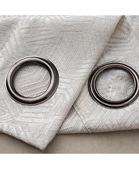 Rt Designer Collection Wilton Jacquard Grommet Luxurious Modern Design Curtain Panel 54" x 84" Taupe