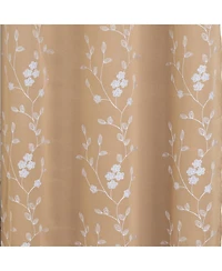 Rt Designer Collection Lilian 2 Pack Embroidered Blackout Luxurious Decorative Grommet Curtain Panel 36" x 84" Taupe