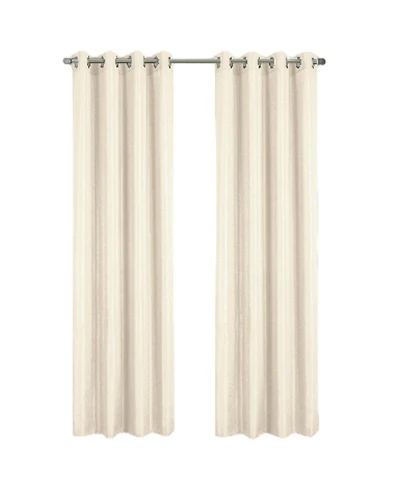 Rt Designer Collection Gibson Luxurious Decorative Grommet Curtain Panel 54" x 90" Beige