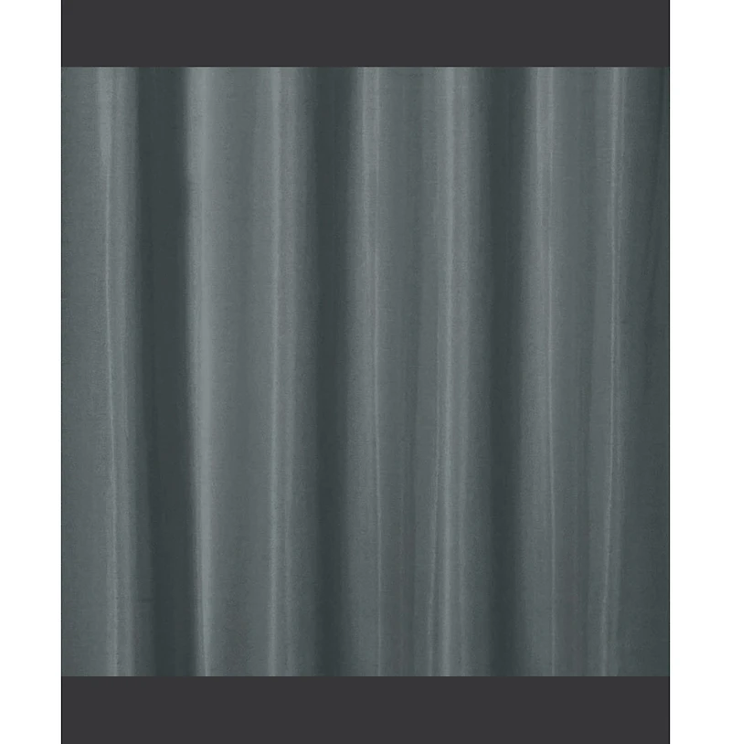 Rt Designers Collection Kennedy Room Darkening Grommet Curtain Panel 54" x 84" Charcoal
