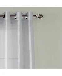Rt Designer Collection Nancy Grommet Luxurious Modern Design Curtain Panel 54" x 95" Silver