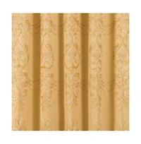 Rt Designers Collection Jayla Stylish & Premium Embroidered Curtain Panel 54" x 90" Gold
