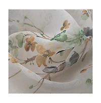 Rt Designers Collection Celine Sheer 55 x 216 in. Sheer Curtain Scarf Valance Neon Blue