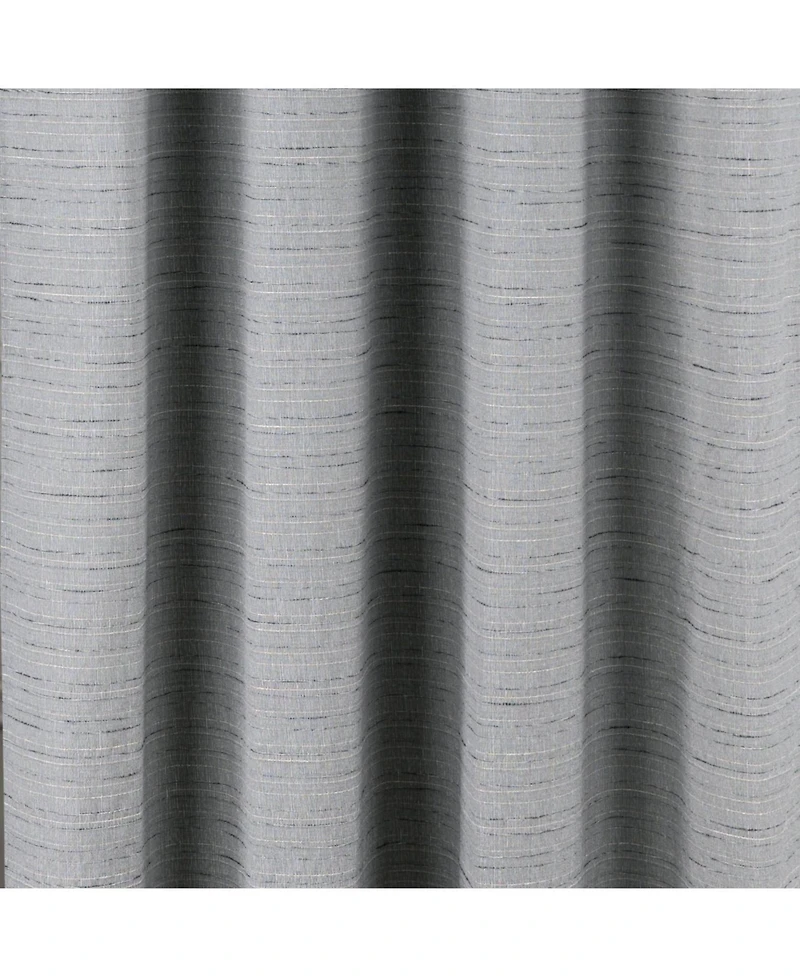 Rt Designer Collection Kensington Jacquard Foam Backed Luxurious Decorative Grommet Curtain Panel 54" x 84" Grey