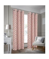 Rt Designer Collection Justice Printed Blackout Luxurious Decorative Grommet Curtain Panel 54" x Spice