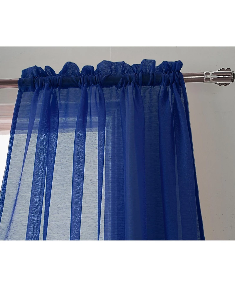 Rt Designer Collection Celine Sheer Luxurious Modern Curtain Panel