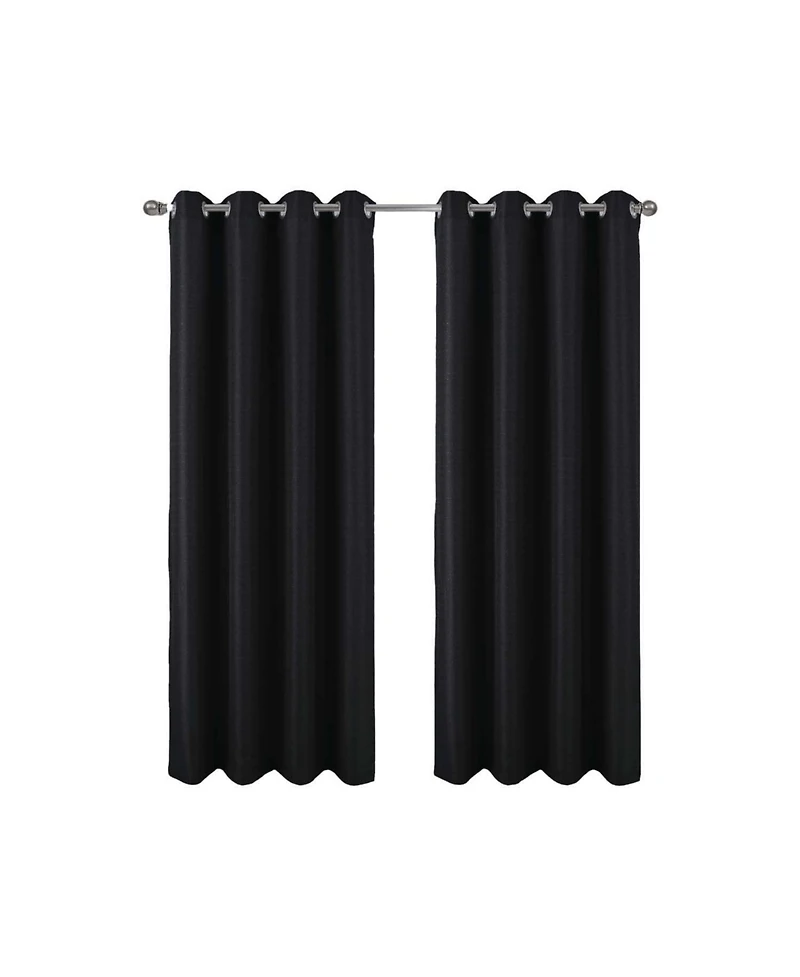 Rt Designer Collection Cindy Textured 2 Pack Grommet Curtain Panel 36" x 84