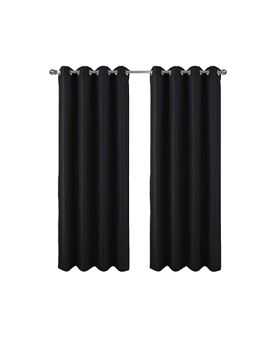 Rt Designer Collection Cindy Textured 2 Pack Grommet Curtain Panel 36" x 84