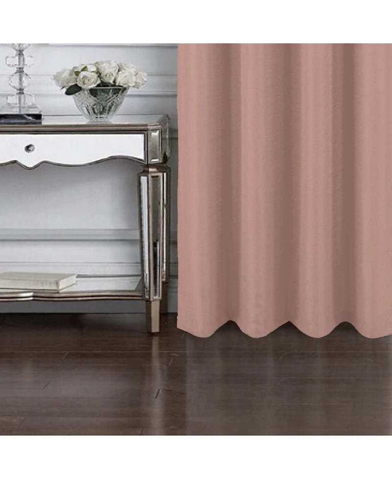 Rt Designer Collection Cindy Textured 2 Pack Grommet Curtain Panel 36" x 84" Taupe