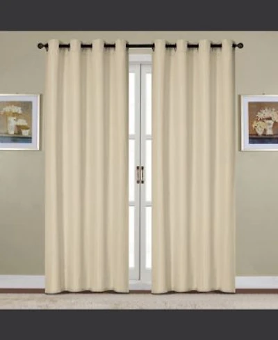 Rt Designers Collection Kennedy Grommet Curtain Panel 54 X22 X Taupe