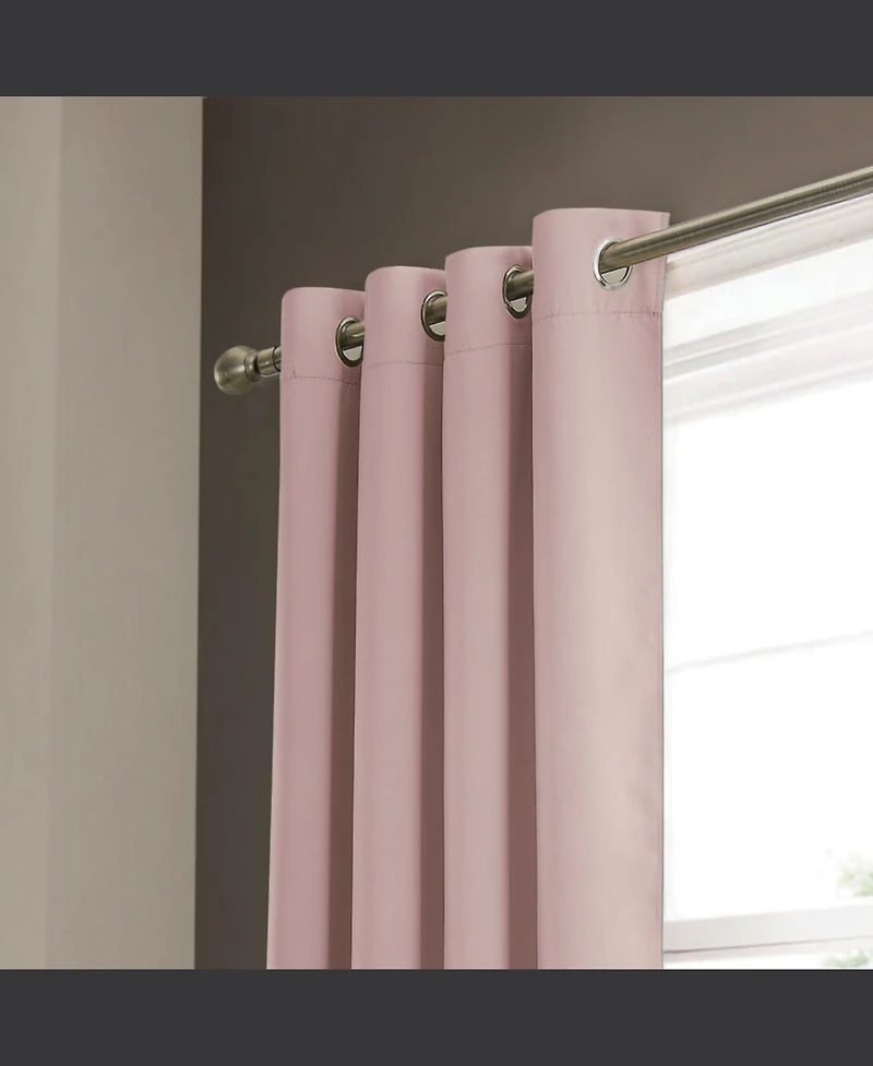 Rt Designers Collection Anchorage Blackout Grommet Curtain Panel 54" x 84" Blush