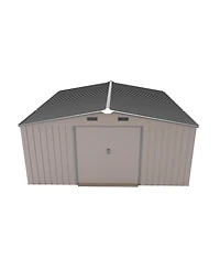 Streamdale Furniture Campcraft 10x12ft Steel Storage Shed w/ Windows - 2 Colors