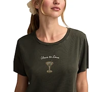 Lucky Brand Women's Love At First Sip Classic Crewneck T-Shirt