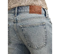 Lucky Brand Women's Legend Rhinestone Baggy Jeans