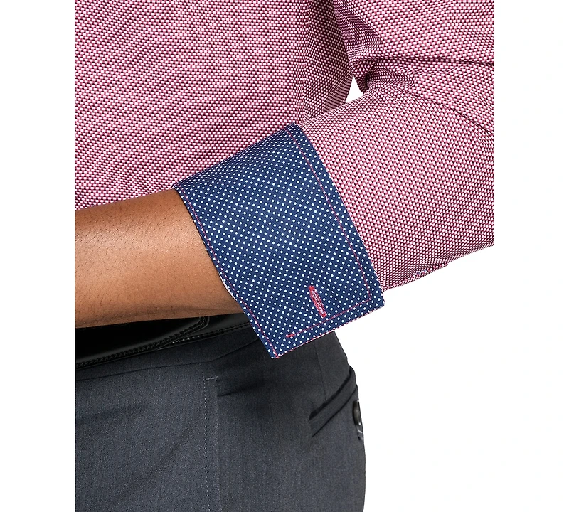 ConStruct Men's Plaid Long-Sleeve Dress Shirt