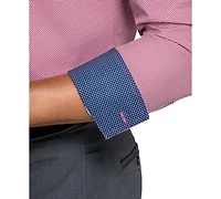 ConStruct Men's Plaid Long-Sleeve Dress Shirt