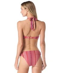 Vince Camuto Womens Crochet Ring Halter Bra Top Swim Bottom