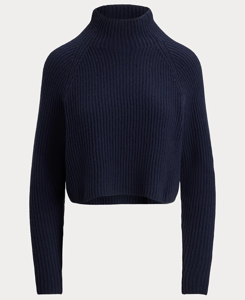 Lauren Ralph Women's Cropped Mock Neck Sweater