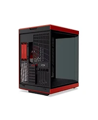 Hyte Y70 Dual Chamber Modern Aesthetic Panoramic Tempered Glass Eatx Mid-Tower Computer Case, Red