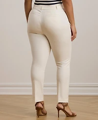 Lauren Ralph Plus Stretch Cotton Cropped Pants