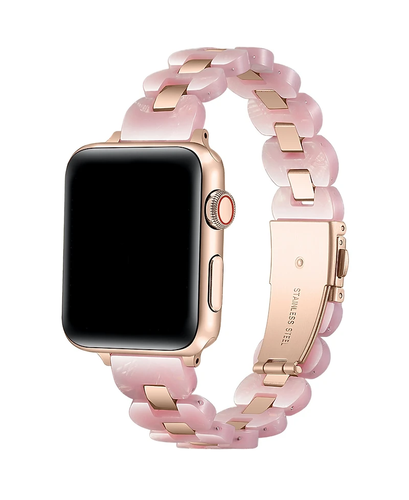 Posh Tech Aria Scalloped Resin Stainless Steel Band for Apple Watch