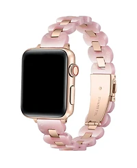 Posh Tech Aria Scalloped Resin Stainless Steel Band for Apple Watch
